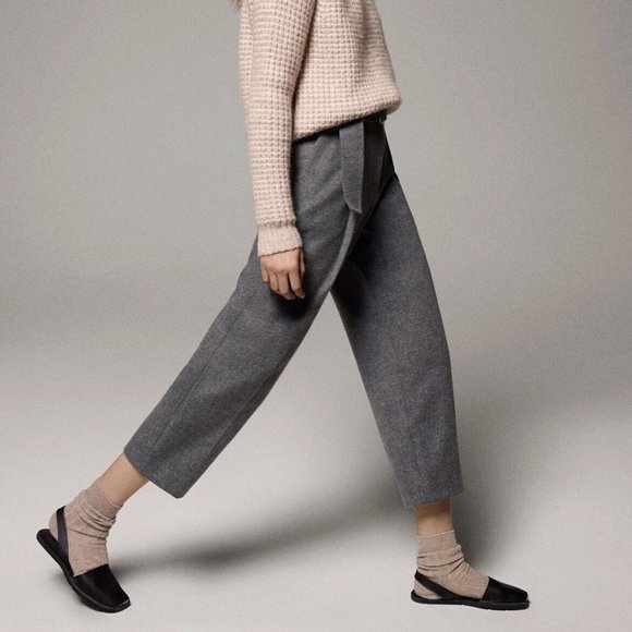 Aritzia Wilfred Le Fou Wool Pants in Brown - Picture 2 of 9